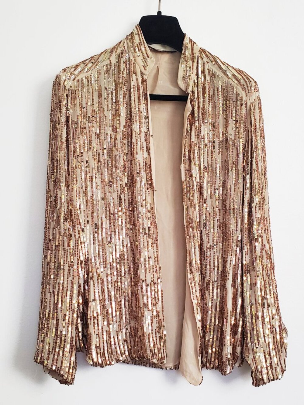 Vintage Made In Italy Sequin Chiffon Jacket